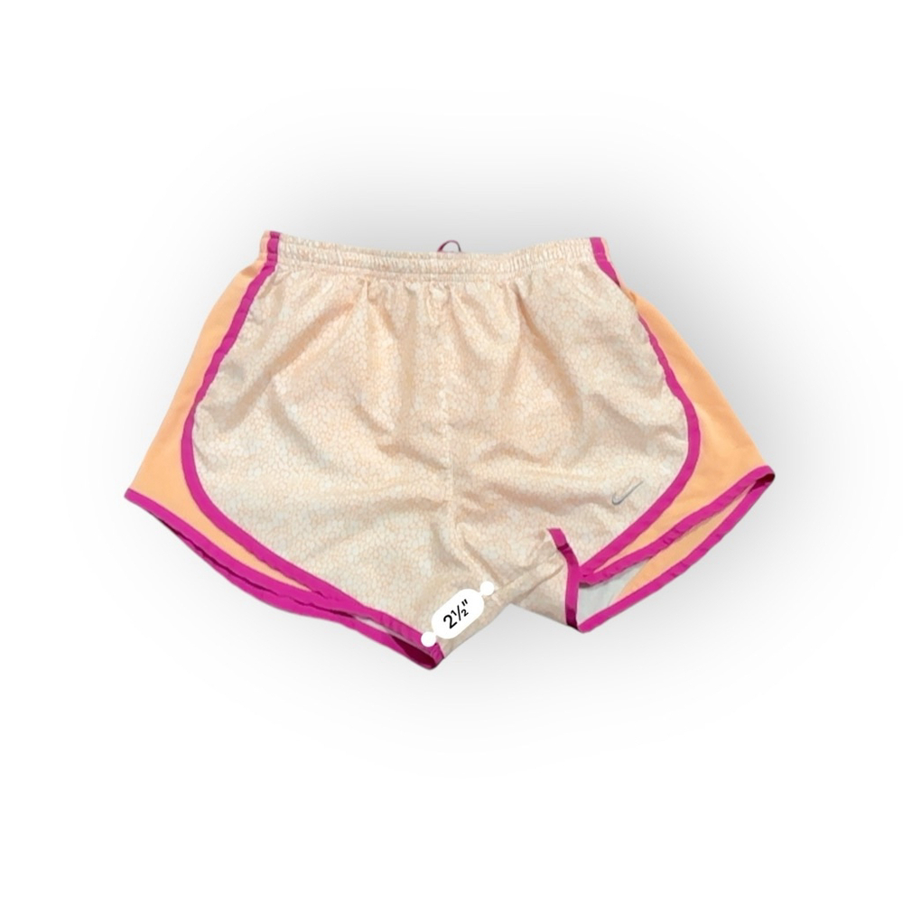 Nike Dri-Fit Running Shorts Womens Lined Yellow Paint Splatter Tempo Sz s - Picture 3 of 7